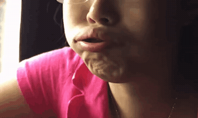 Red Troll Face With Big Smile GIF