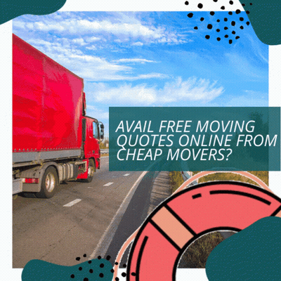 Red Truck Driving On Highway GIF
