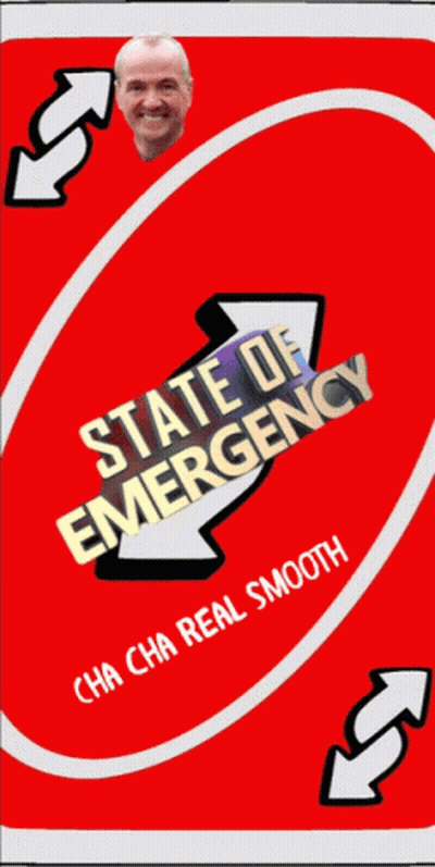 Red Uno Card Saying State Of Emergency GIF