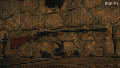 Red White And Blue Background With Resident Evil GIF