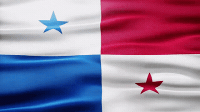 Red White And Blue Flag With Blue Star GIF