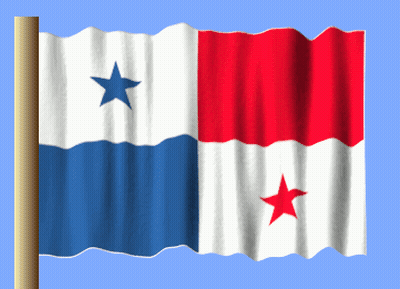 Red White And Blue Flag With Blue Star GIF