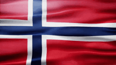 Red White And Blue Flag With Cross GIF