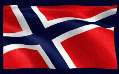 Red White And Blue Flag With Cross GIF