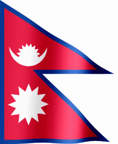 Red White And Blue Flag With Star And Crescent Moon GIF