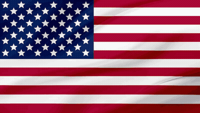 Red White And Blue Flag With White Stars GIF