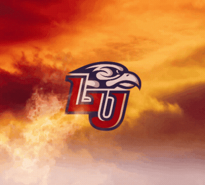 Red White And Blue LSU Logo With Eagle GIF