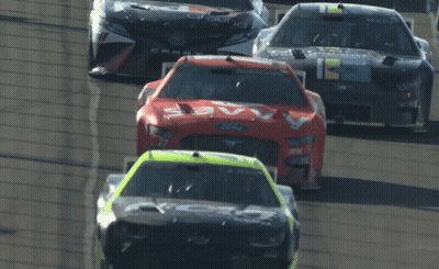 Red White And Blue Race Car Cornering GIF