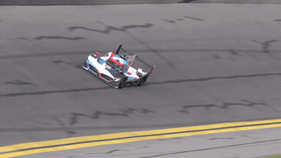 Red White And Blue Race Car Cornering GIF
