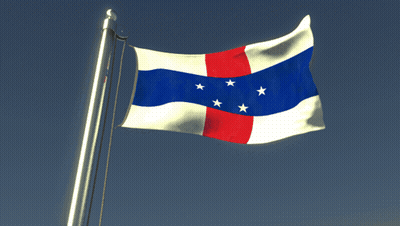 Red White And Blue Striped Flag With Stars GIF