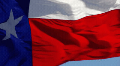 Red White And Blue Texas Flag With Star GIF