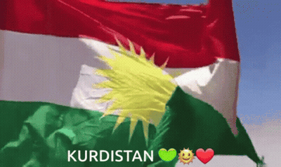 Red White And Green Flag Kurdistan GIF