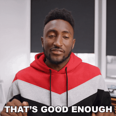 Red White Black Hoodie Man Says That's Good Enough GIF