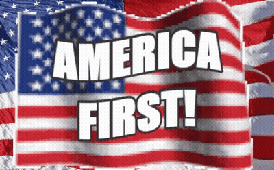 Red White Blue American Flag White Stars GIF