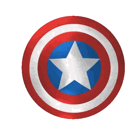 Red White Blue Circle With Star Sticker
