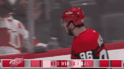 Red Wings Hockey Game GIF
