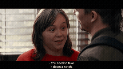 Red Woman Green Man: Take It Down Notch GIF