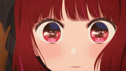 Reddish Anime Eyes GIF