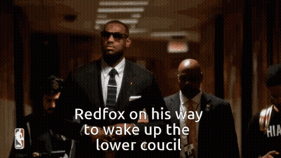 Redfox On Way To Wake Lower Council GIF