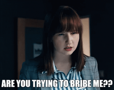 Redhead Asks Are You Trying To Bribe Me GIF