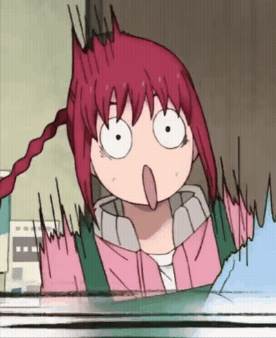 Redhead Cartoon Girl Surprised GIF
