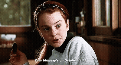 Redhead Girl Holding Chocolate Asking When Birthday GIF