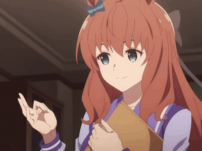Redhead Girl Holding Paper GIF