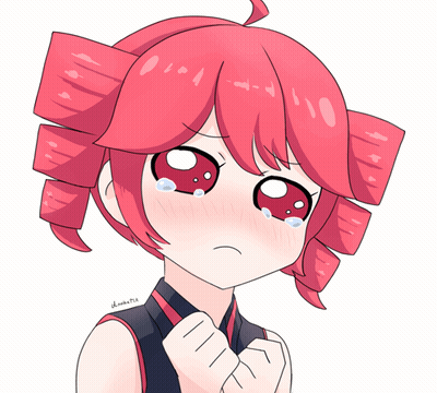 Redhead Girl I'm Sorry Watermark GIF