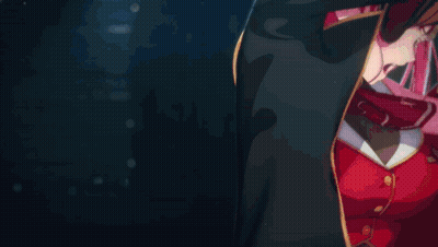 Redhead Girl In Pirate Hat And Gloves GIF