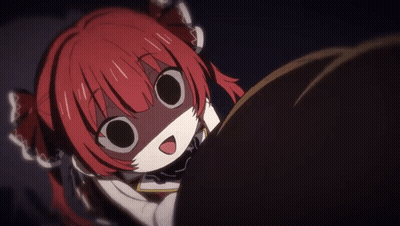 Redhead Girl Making Funny Face With Mouth Open GIF