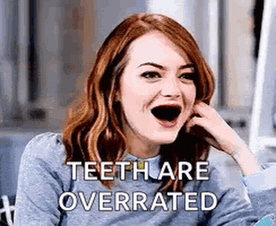 Redhead Laughing Teeth Are Overrated GIF