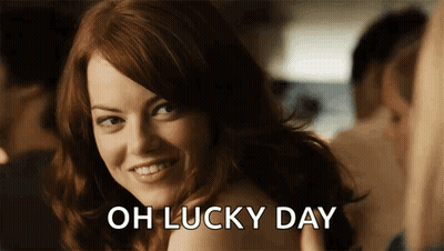 Redhead Smiling Oh Lucky Day GIF