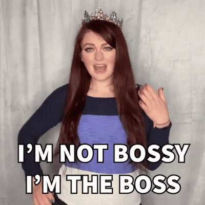 Redhead Tiara Says I'm Not Bossy I'm Boss GIF