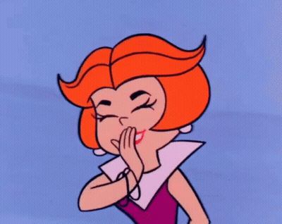 Redhead Woman Covering Mouth GIF