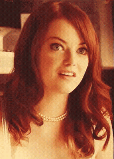 Redhead Woman In Pearl Necklace Surprised GIF