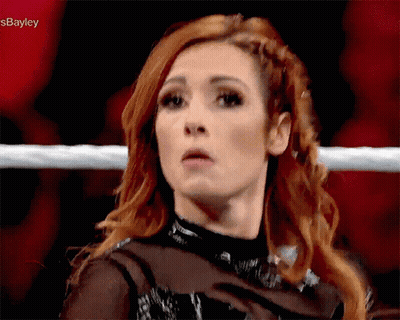 Redhead Woman Making Face In Wrestling Ring GIF