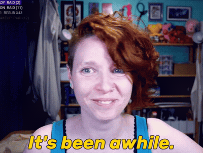 Redhead Woman Saying It's Been Awhile GIF