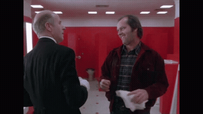 Redhead Woman Saying What A Horrible Thought In Front Of Graffiti GIF