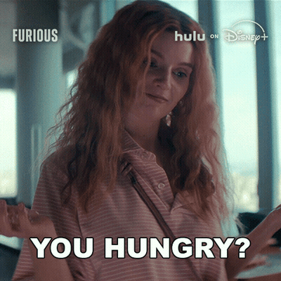 Redhead Woman Saying You Hungry Disney Ad GIF