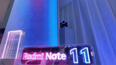 Redmi Note 11 Sign Lit Up GIF