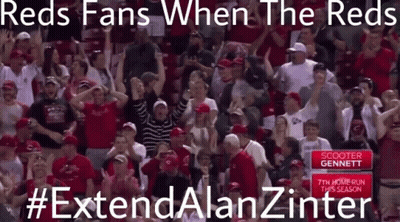 Reds Fans Reacting To Scooter Gennett's 7Th Home Run GIF