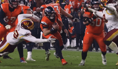 Redskins Player Being Tackled GIF