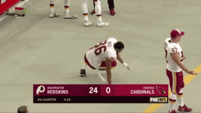 Redskins Vs Cardinals Football Game GIF