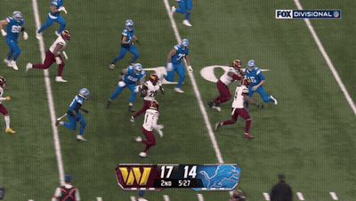Redskins Vs Lions Football Game GIF