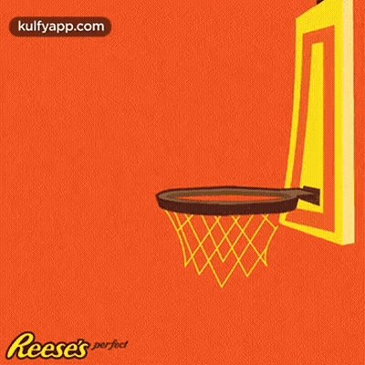 Reese's Cookie Going Through Basketball Net GIF
