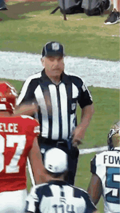 Referee And Football Player Number 17 GIF