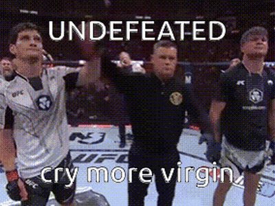 Referee And Two Fighters Undefeated Cry More Virgins GIF