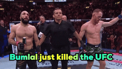Referee Between Fighters Bumlal Killed UFC GIF