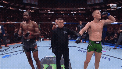 Referee Between Two Fighters UFC Match GIF