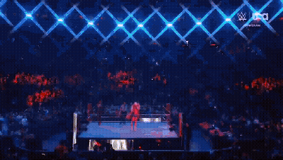 Referee In Front Of Crowd At Wrestling Match GIF